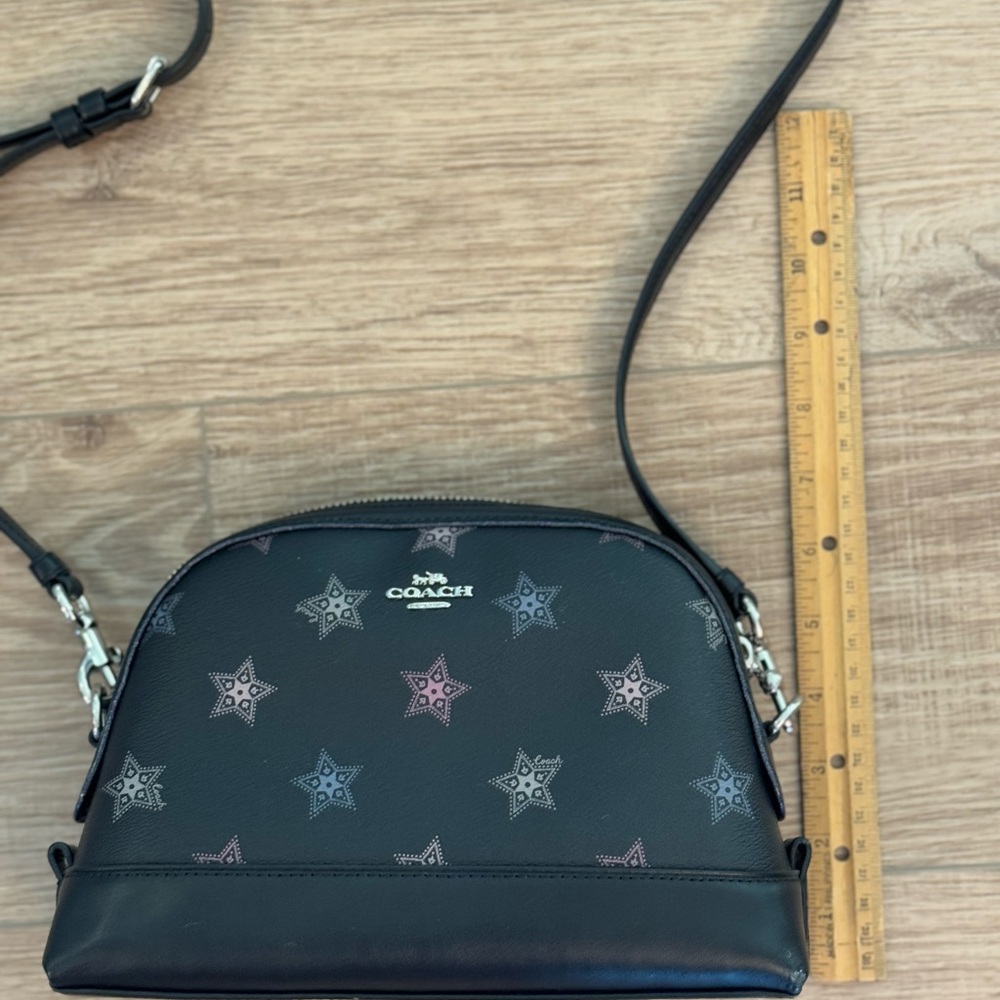 Coach Black Crossbody Bag with Star Accents - Picture 4 of 4